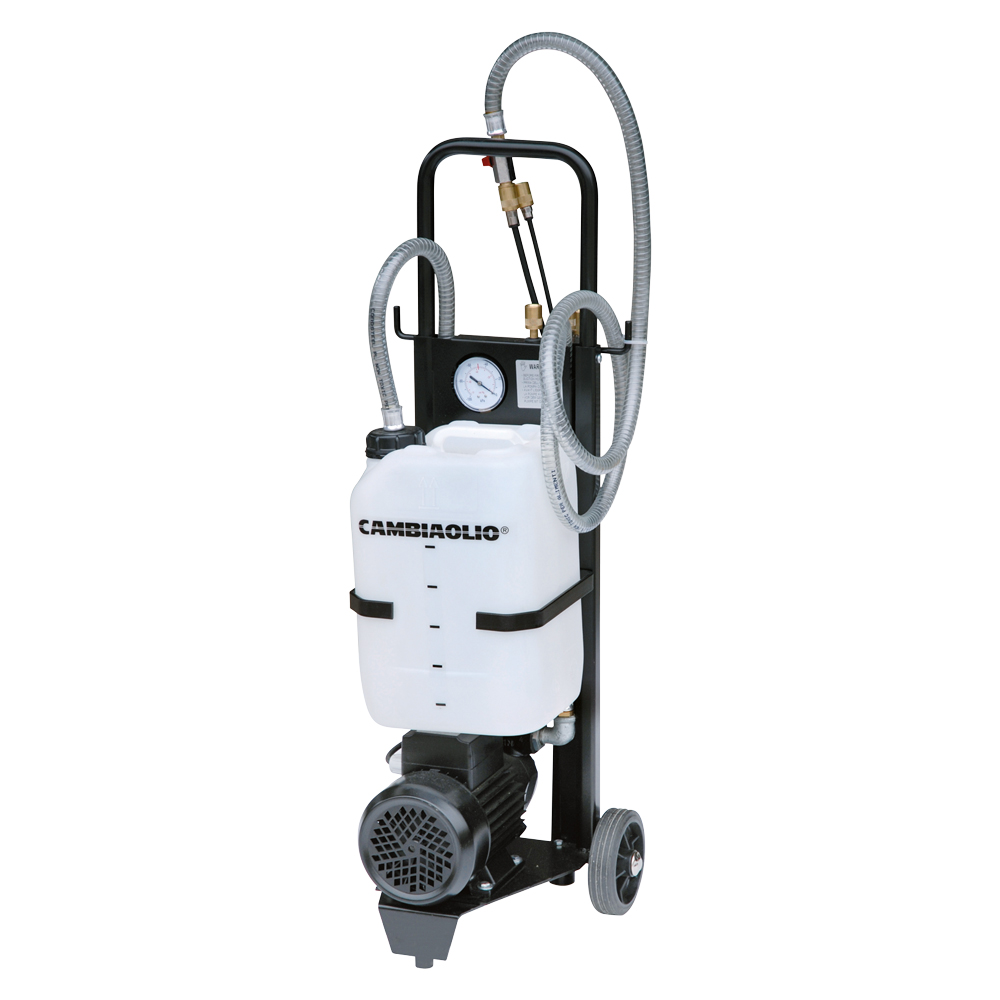 Öl-Schnellwechsel-Gerät 12l Behälter fahrbar,230 Volt