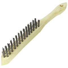 Hand-Drahtbürste gewellt 3-reihig