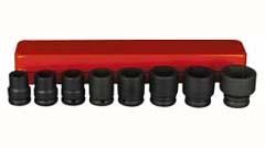 Schlag-Kassette 3/4" 8-teilig 19-41mm Sonderlegierung,extra tief gestaucht