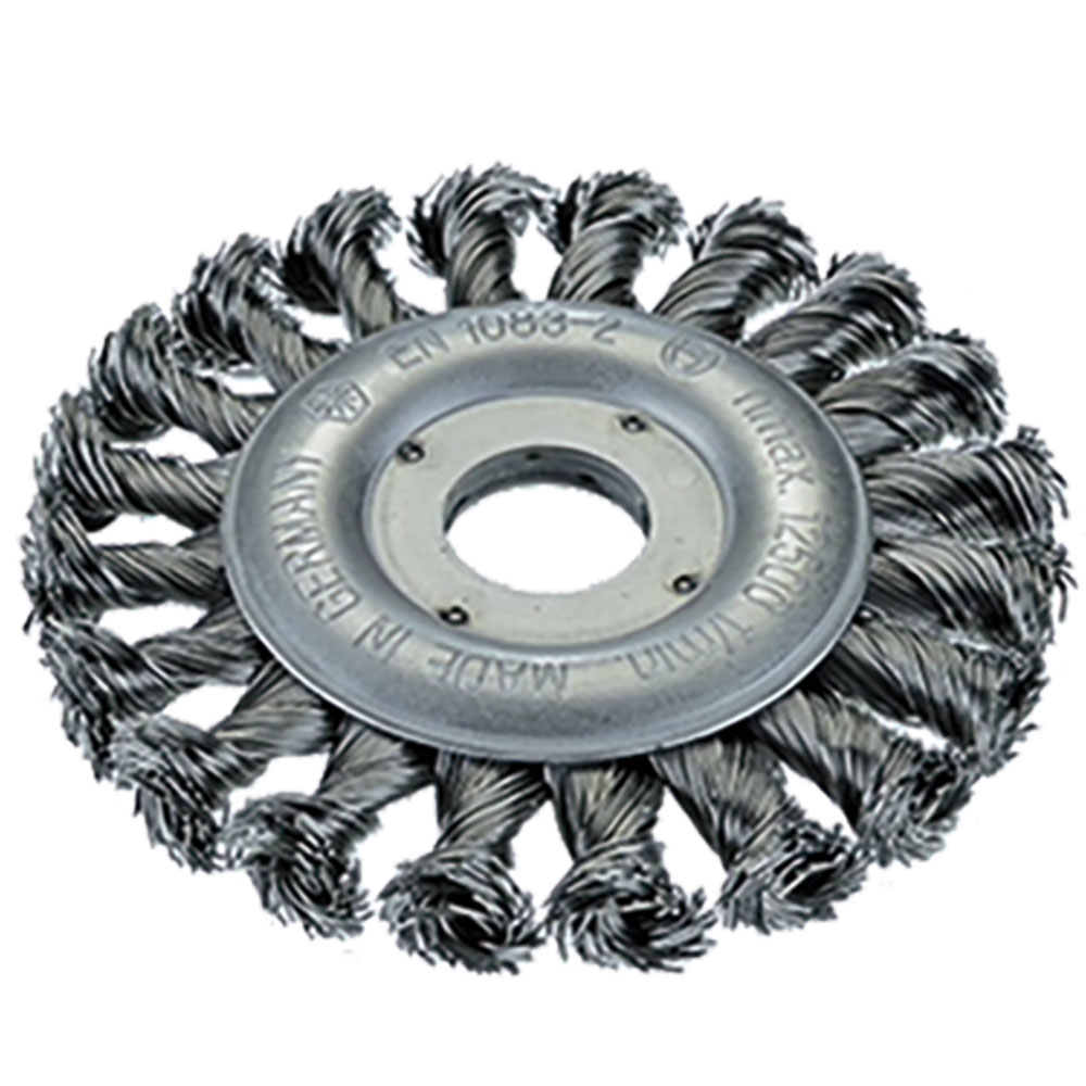 Kombi-Zopfbürste 115x12x0,5mmx22 B Draht links/rechts gezopft,laufruhig