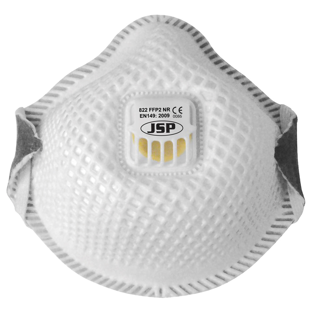 Carbon-Korbmaske JSP FFP2, 10 Stück mit Ventil, Modell Flexinet