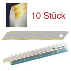 10 Stück TIN-Abbrechklinge 9x0,4mm Longlife,extra scharf
