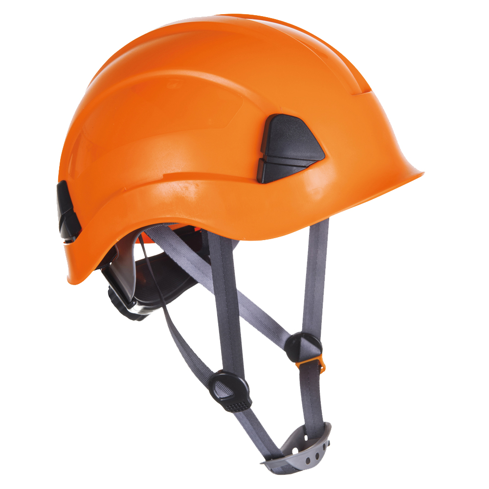 Maststeigerhelm PRO orange, Ratsche EN 397, EN 50365 Class 0