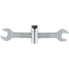 Sanitär-Schraubenschlüssel 17x19mm verstellbar f.Stockschrauben M10,verchr.
