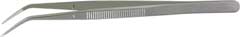 Industriepinzette gebogen 150mm Halbrund-Spitzen,Robustmodell,vernickelt
