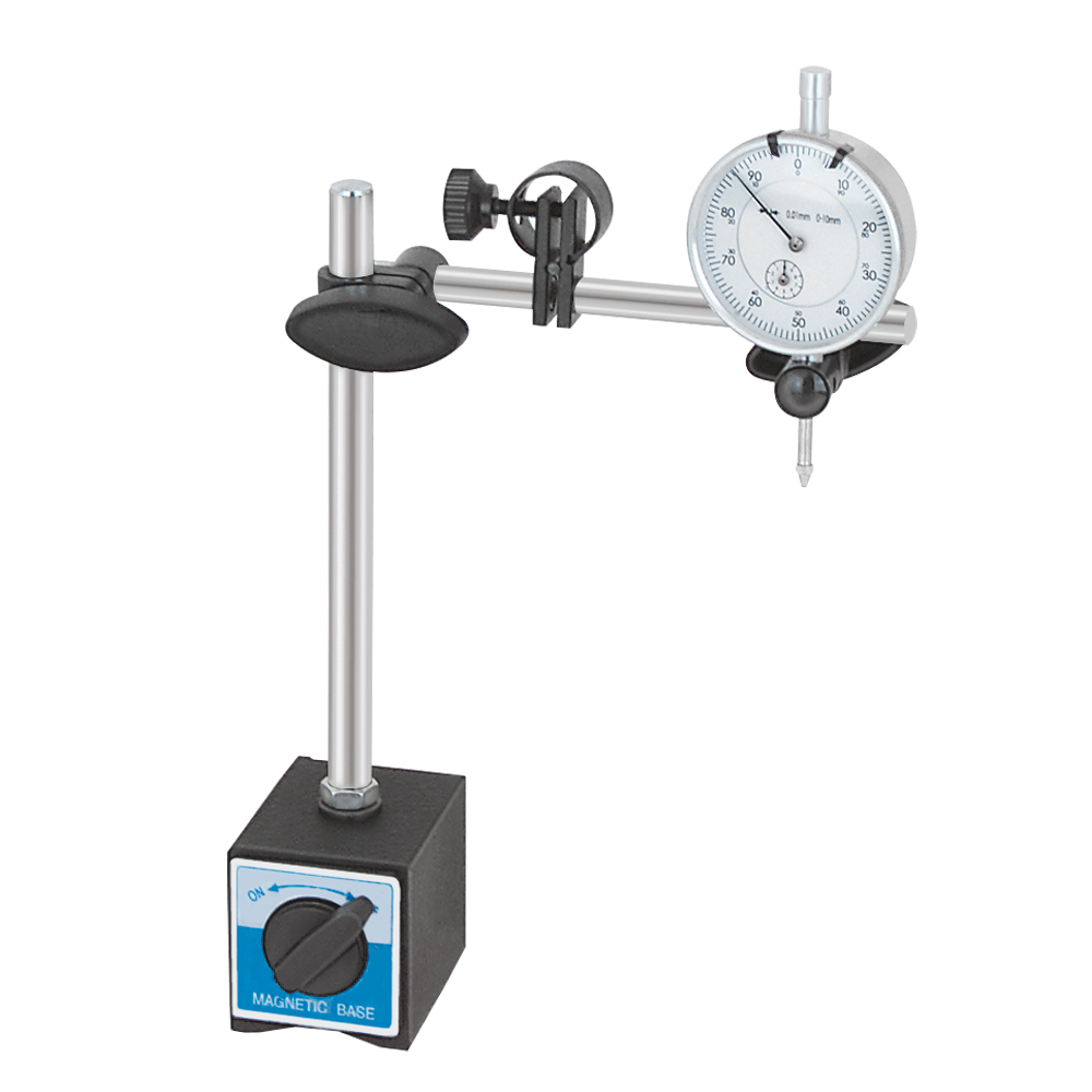 Magnet-Meßuhrhalter mit Feineinstellung