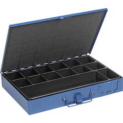 Kleinteil-Montage-Koffer 14-teilig stabile Ganzstahl-Ausführung,340x240x50