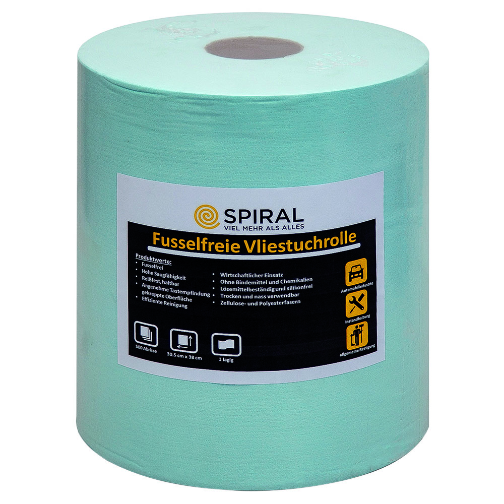 Reinigungsvlies-Rolle 190mx30cm,PROFI Textiltuch,türkis,fusselfrei,reißfest