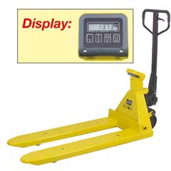 Hubwagen WAAGE-PULLY 2t/1140x540mm Gabel,Hubhöhe 85-200mm