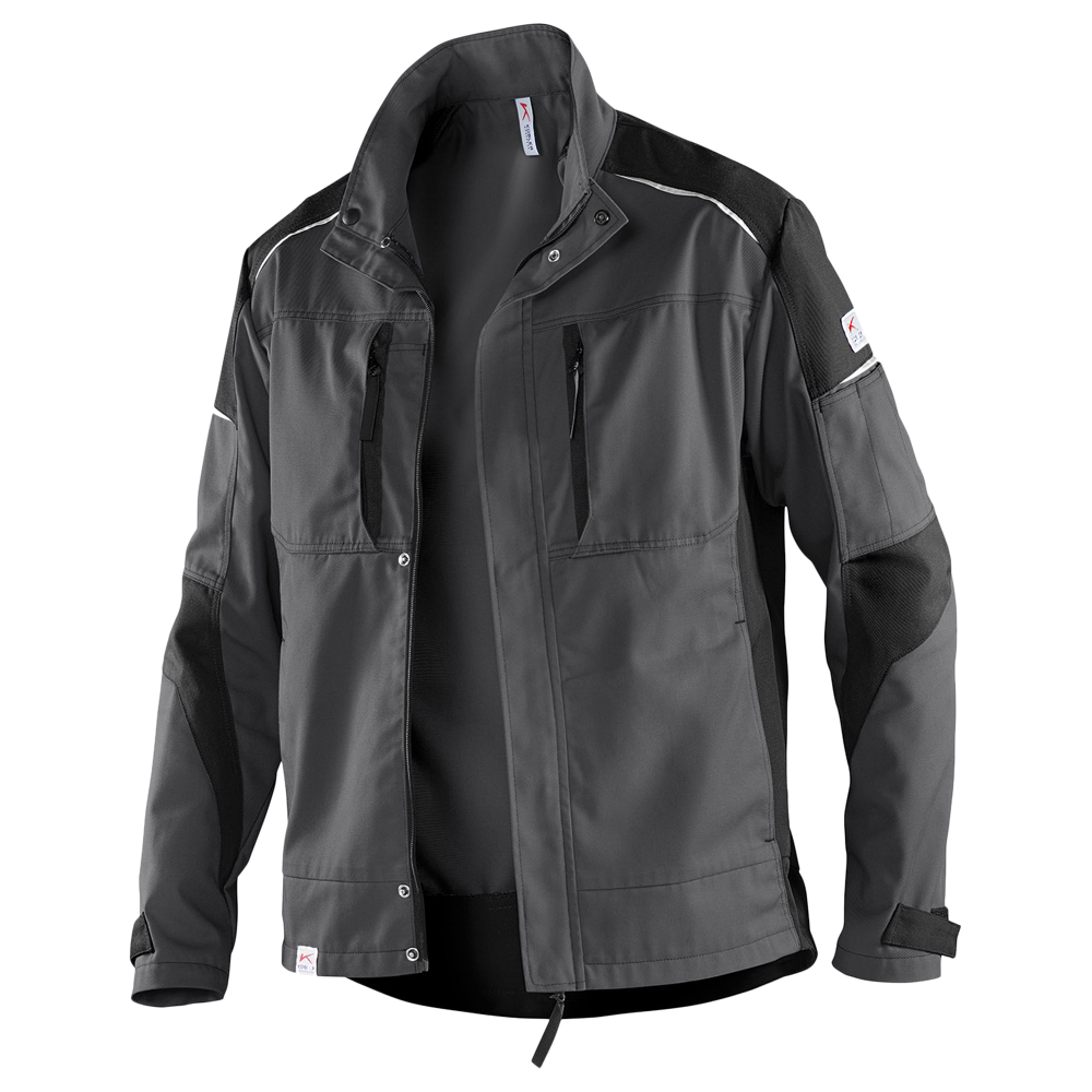 Bundjacke ACTIVIQ,grau/schwarz,Größe 4XL Logo "BACON" linke Brust,weiß