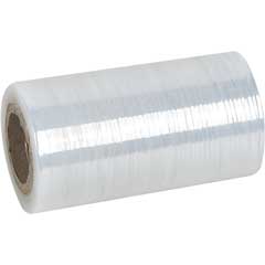 Stretch-Miniroll-Folie 125mmx100m transparent, innen haftend, außen glatt