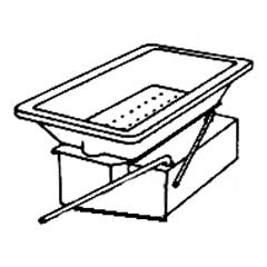 Einzelesse 350x270mm ohne Gebläse