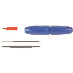 Nadelfeilenheft 2,2-4,5mm verstellbar Kunststoff,blau,für Rundschaber
