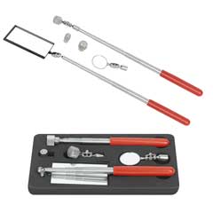 Inspektions-Teleskopmagnet-Satz DUO Spiegelsatz,3 Rundmagnete