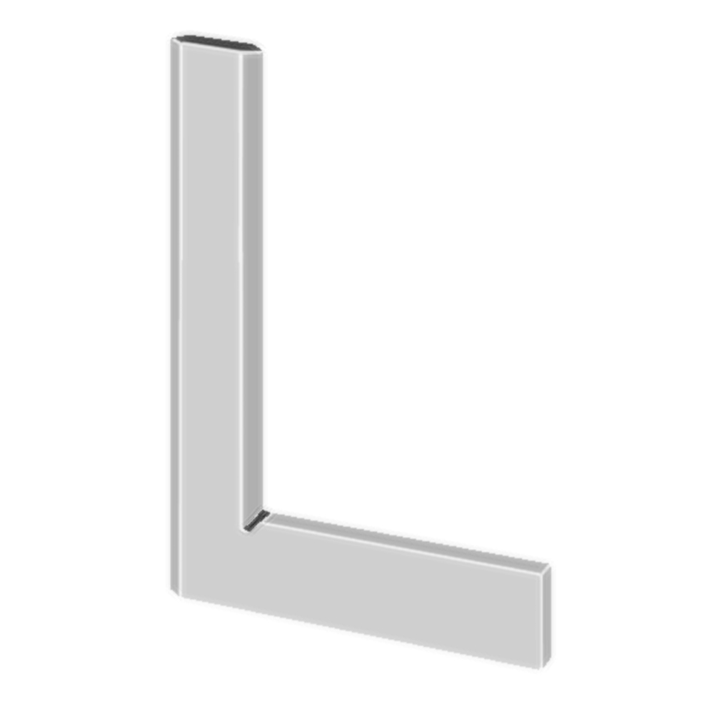 Haarwinkel 50x40mm,DIN 875/00 INOX, gehärtet und geläppt