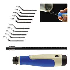 GRATNIX-Satz 3,2mm: 2x5Klingen Softgriff,T-Halter