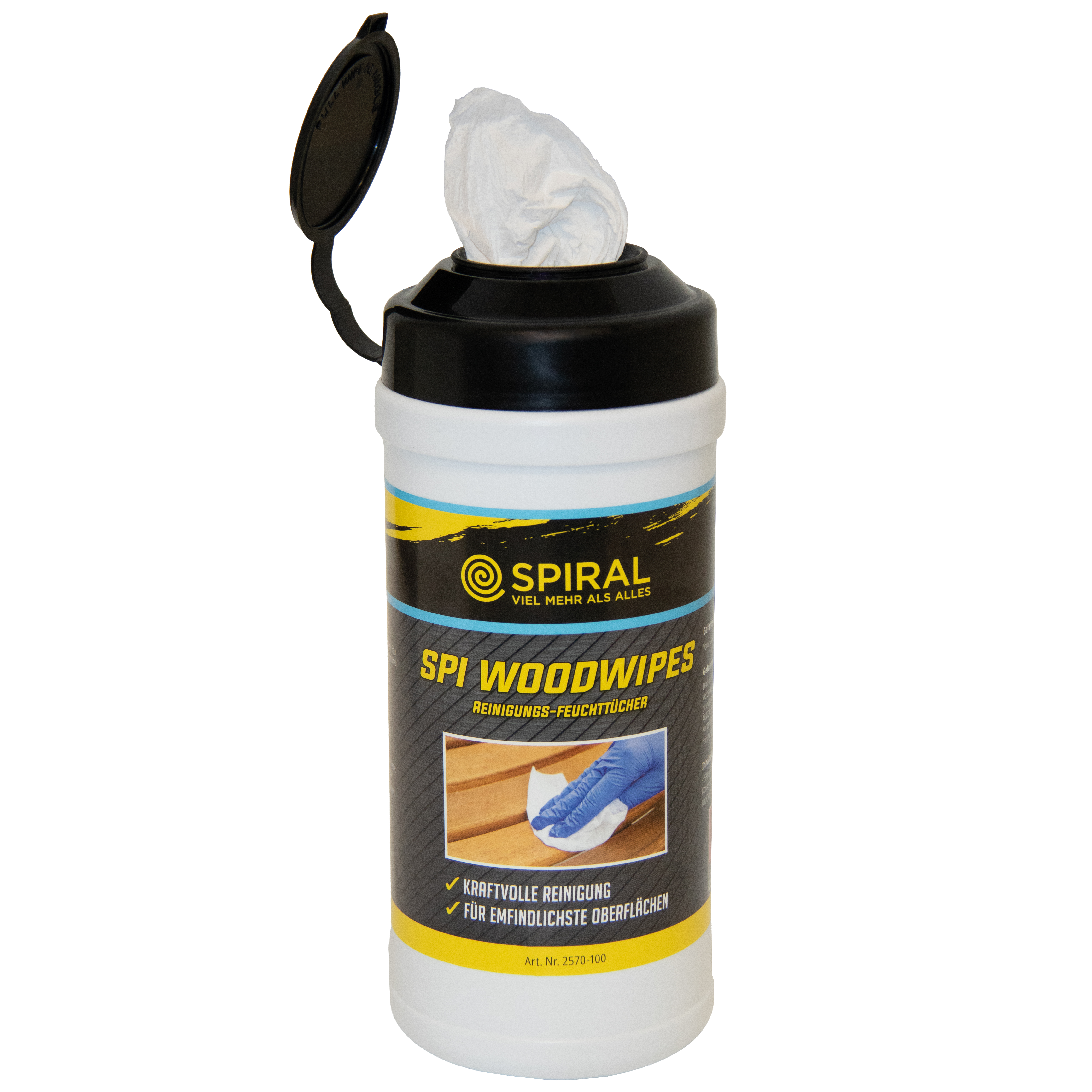 SPIRAL WoodWipes 80 Tücher Spender Blatt 200x300mm