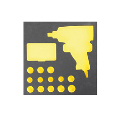 Schubladen-Modul 13 LEER Schlagschraub 1 2/3 PermaPor 330x330x35mm