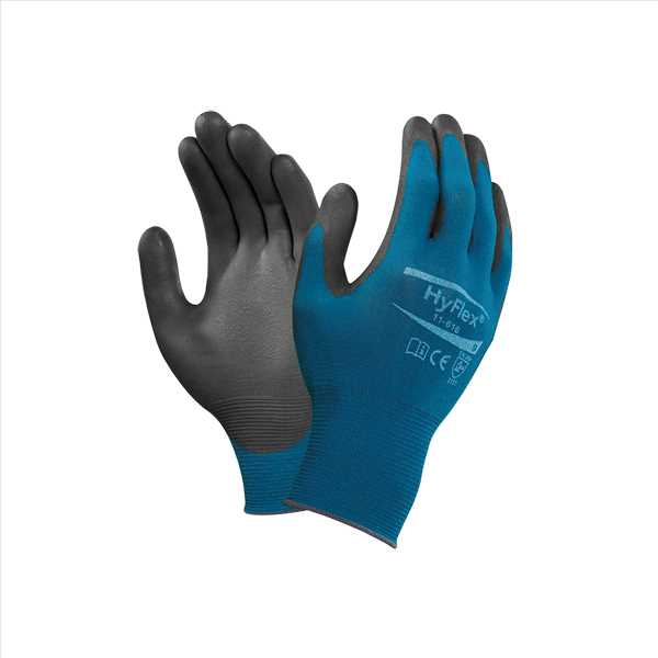 Montagehandschuh 11-618 Ansell, Gr.11 EN 388 3.1.2.1.X. CE Cat.II, PU, Nylon