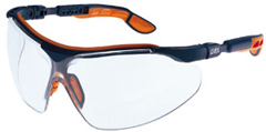 UV-Schutzbrille I-VO braun UV5 -2,5, Fassung: blau/orange