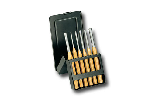 Splinttreiber-Satz 6-tlg in Metallklappkassette, 116 D