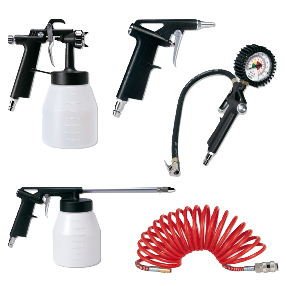 Druckluft-Set 5-teilig,EURO-Anschluss made in Italy