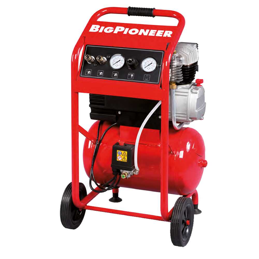 Kompressor BIG PIONEER 10bar/20l Kessel 1,8kW/230V,fahrbar