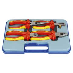 Zangensortiment 1000V 4-teilig EN60900 stückgeprüft,in Box,Chrom-Vanadium