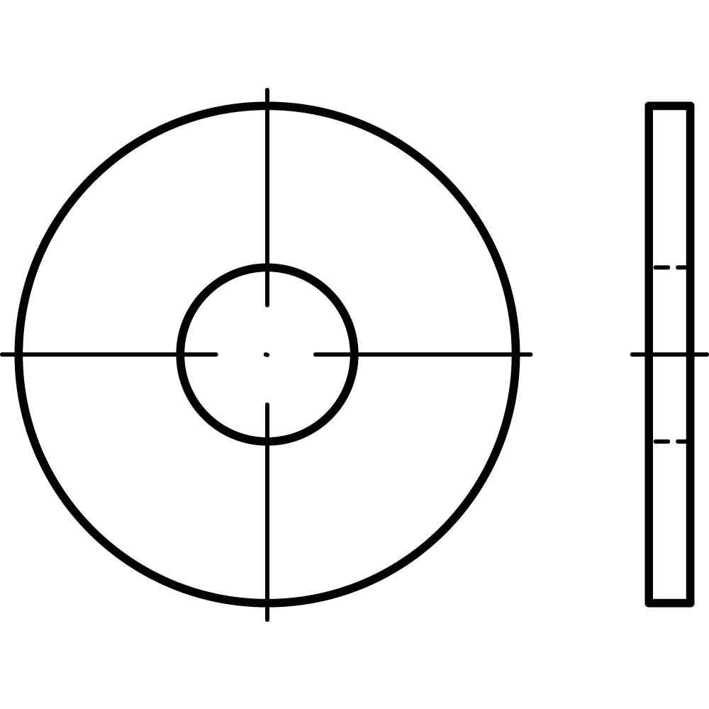 Scheiben DIN 9021 ST A2K 140HV M 30 GALV. VERZINKT VE=25