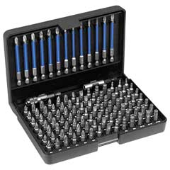 Bit+Schraubklingen-Box GRIP 113-teilig 1/4" mit Magnet-Schnellwechselfutter