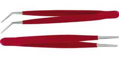 Pinzetten-Satz 2-teilig 150mm gerade und 30° gebogen,rostfrei