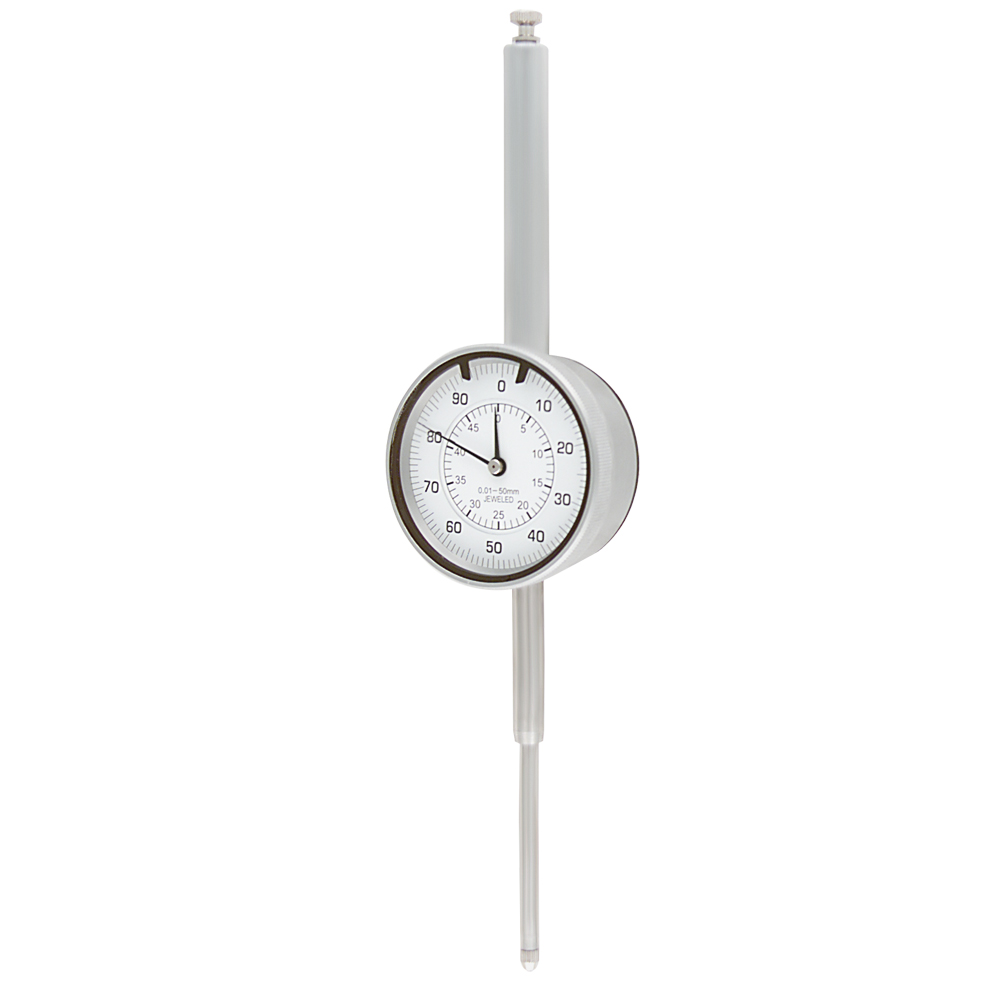 Messuhr 0-50mm,0,01mm Teilung,geprüft DIN 878/ISO9000,58mm Ø,8mm Schaft