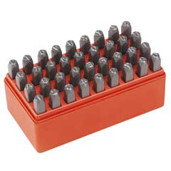 Kombi-Beschriftungssatz 4mm 36-teilig Ziffern und Buchstaben,in Box