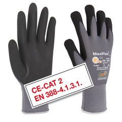 Montagehandschuh MAXIFLEX ULTIMATE Gr.8 EN 388 4.1.3.1.A CE Cat.II, Nitril