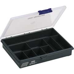 Kleinteilbox A9,9 Fächer 240x195x42mm fixe Fachteilung