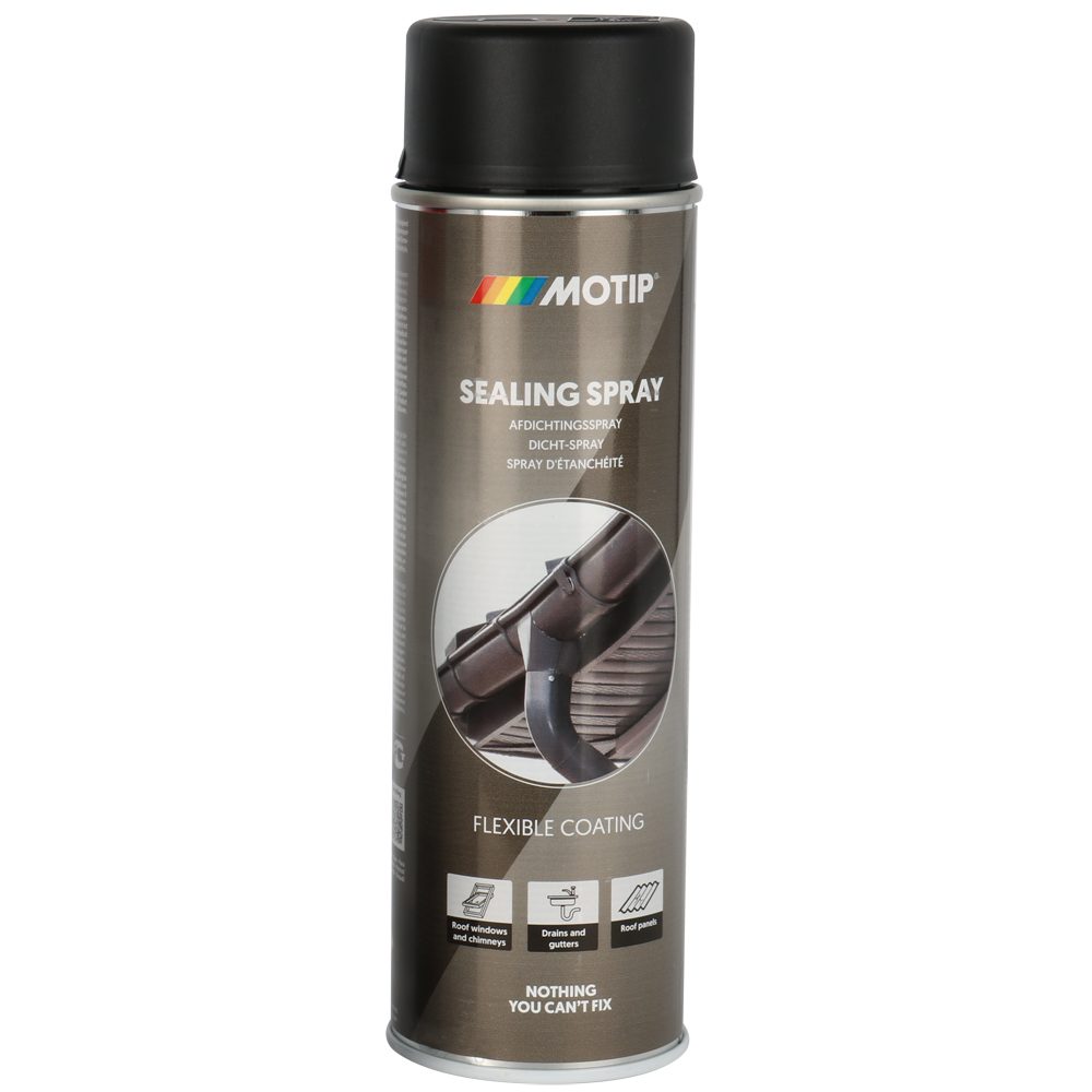 Abdichtspray Farbe SCHWARZ, 500ml wetterfest und UV-beständig