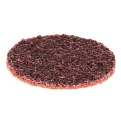 Schleifvlies HD,Ø76mm mittel,rot mit ROLOC Schnellverschluss