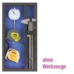 Ordnungsmodul Messwerkzeuge Universal- Fächer,leer,165x345mm,schwarz/blau
