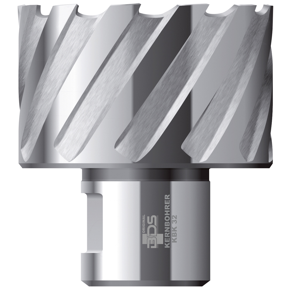 Kernbohrer HSS-Co8 Ø80/30mm Schnitttiefe Weldonschaft 32mm für Stahl/Rostfrei