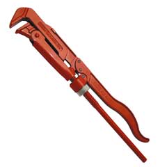 Eckrohrzange, 90°, 2" f.versch. Rohrarten im Bereich Ø 1"- 4"