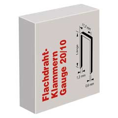 5000 Stück Tackerklammern Nr.10/10mm lang,20GA 11,2x1,2x0,6 mm