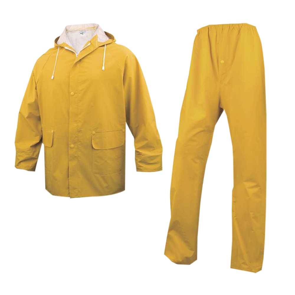 Regenkombination Jacke+Hose gelb Gr.XXL EN343 3.1