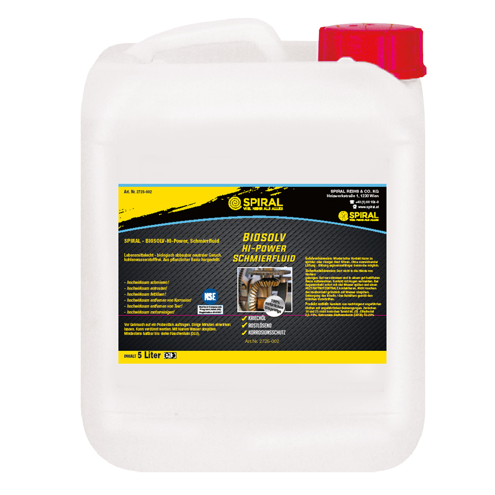 BIOsolv-AllCan 5l Kanister zu Art.2725001,schmiert,reinigt,löst,NSF