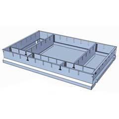 Ladenblock Einteilungsmaterial A zu Werkzeugwagen 8518-034