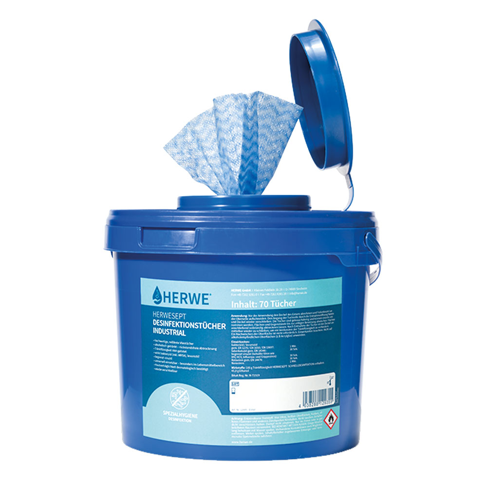 Desinfektionstücher 70 Stück alkoholisch,Spendereimer