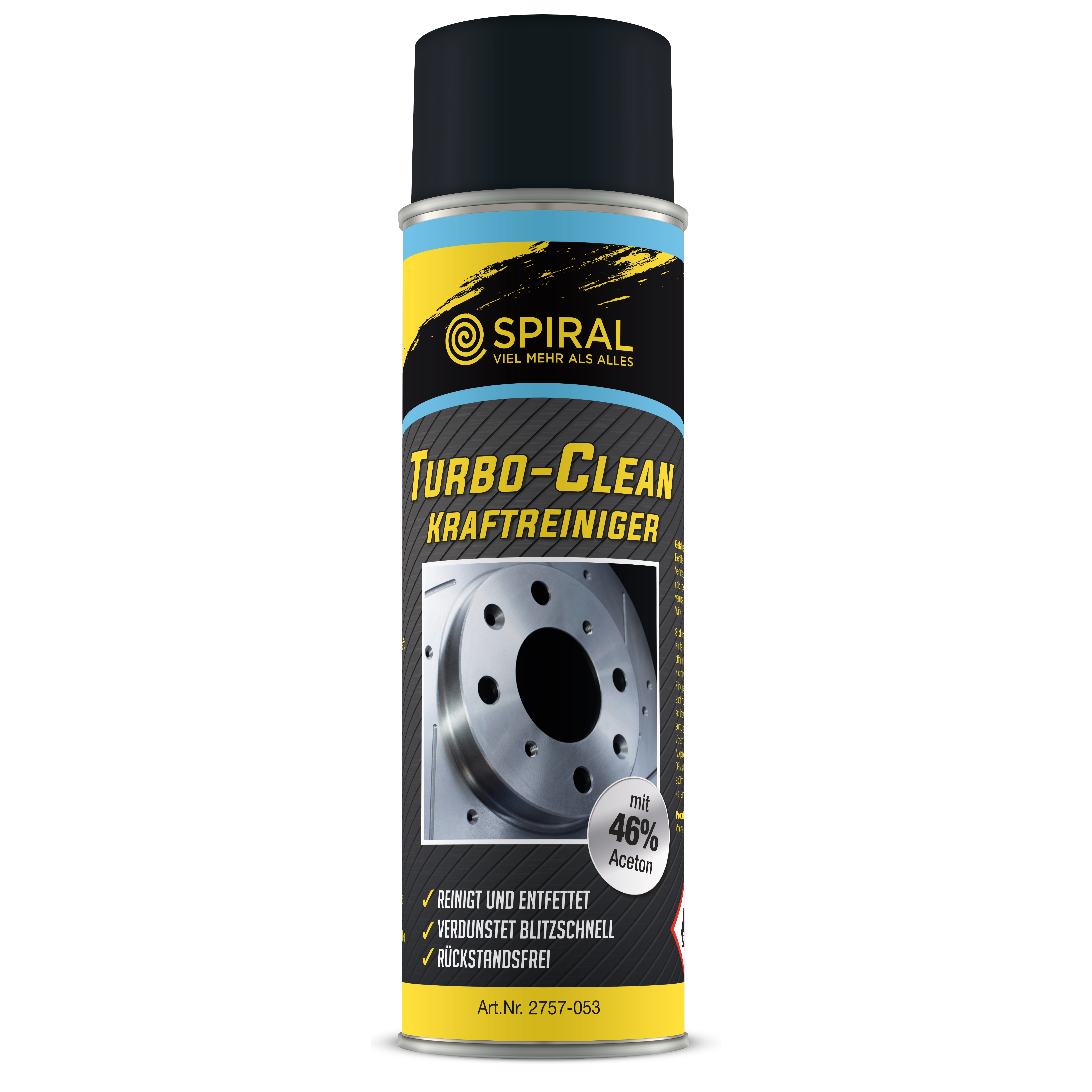 Turbo-Clean Bremsenreiniger 500ml FCKW, CKW-frei,aromatenfrei,46% Aceton