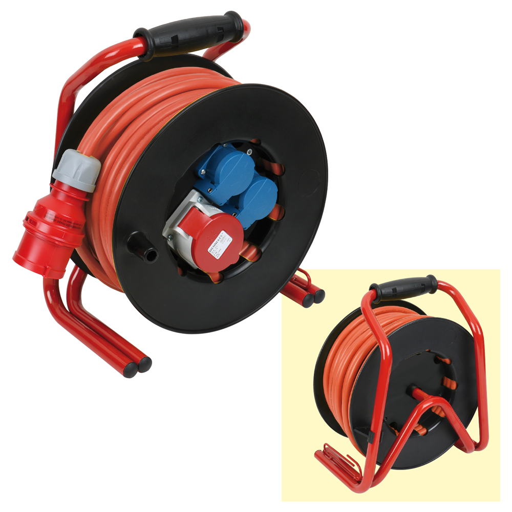 Leitungsroller 400/230V/16A,25m 5x1,5mm² Bauflex K35,1x400/2x230V,IP44