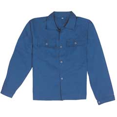 Arbeitsbluse TOP navy-blau Gr.60 65%PE/35%BW,245g/m²