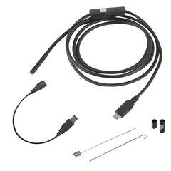 USB/Android Endoskop 5,5mmx2m Farbkamera,LED-Licht,IP67