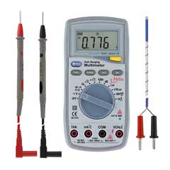 Multimeter DIGI-DOALL II 5in1 Elektrik/ Temperatur/Licht/Luft/Schall mit Tasche
